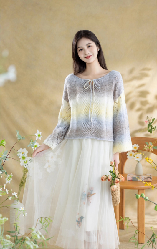 Butterfly Shade Pullover Knit Pattern
