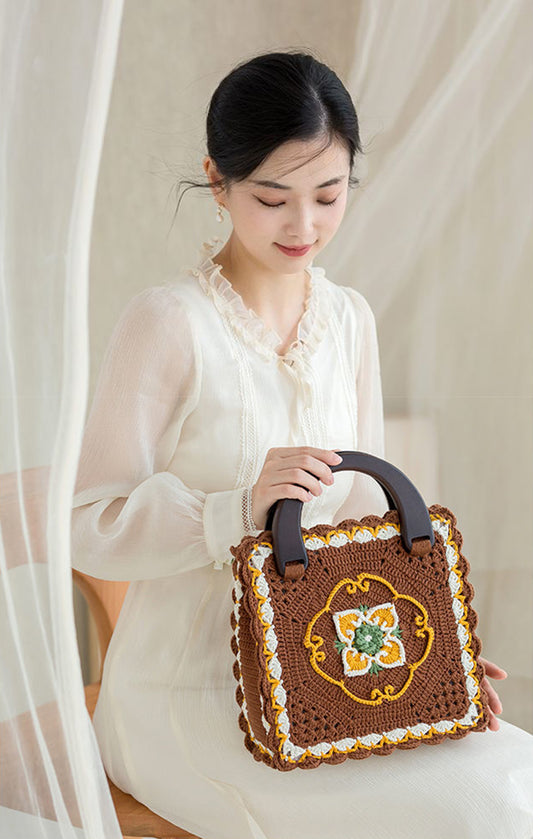 Lotus Ruyi Bag Crochet Yarn Kit