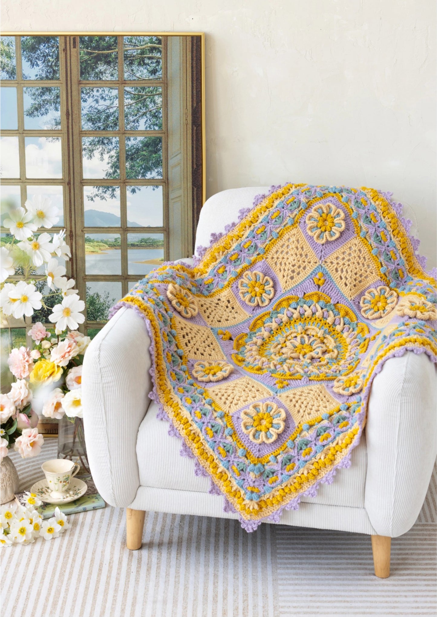 Colorful Blossom Crochet Kit