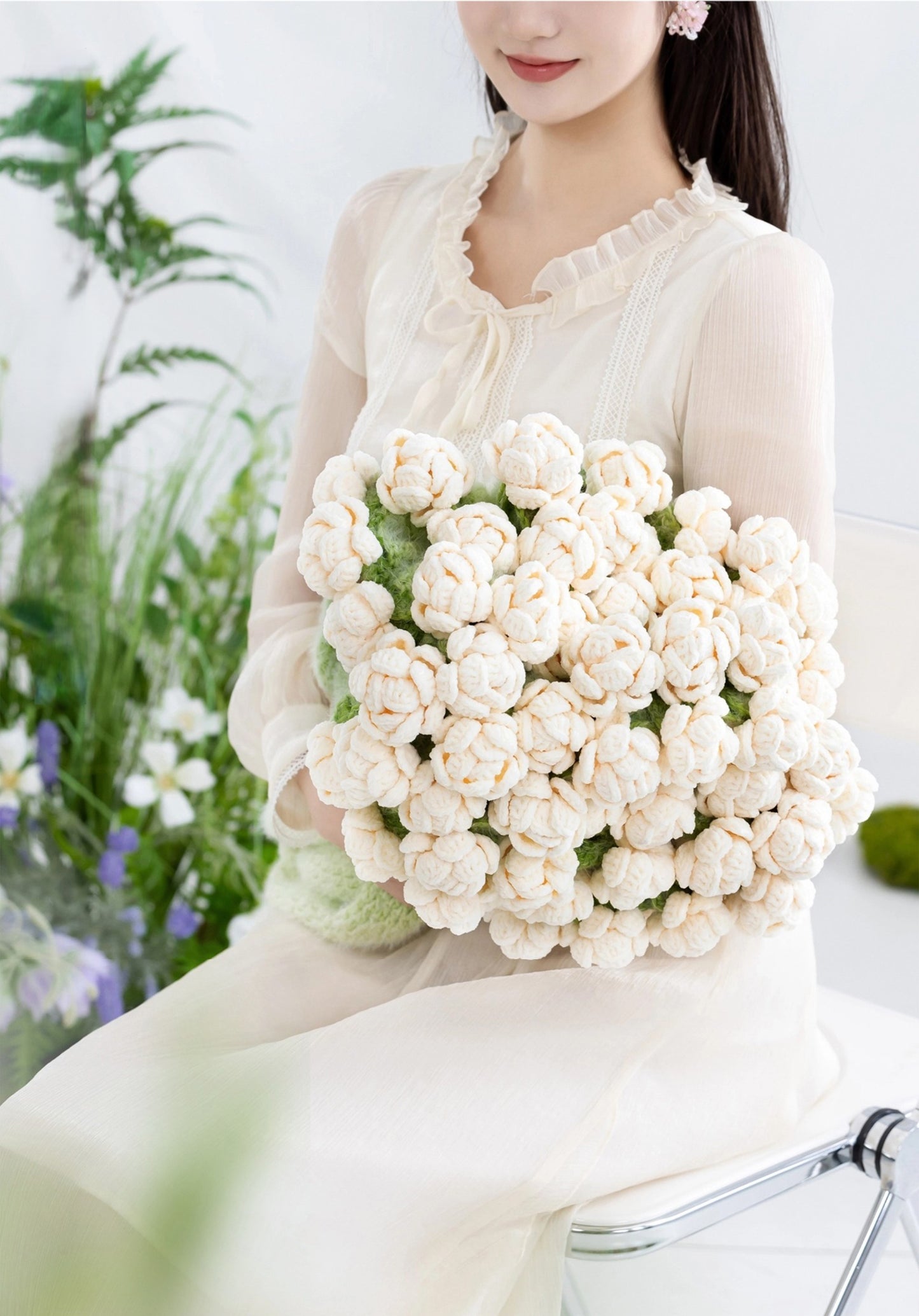 Jasmine Bouquet Blanket Crochet Kit