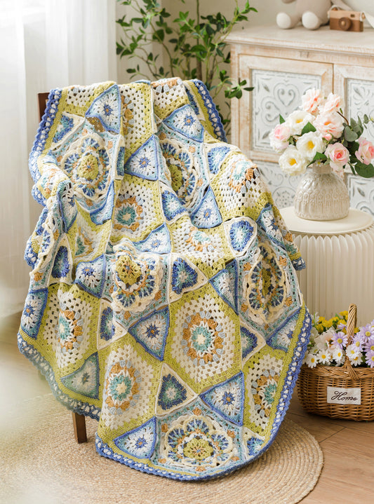 Luminous Flora Blanket Crochet Yarn Kit
