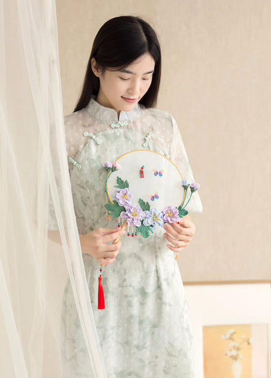 Ancient Grace Round Flower Fan Crochet Yarn Kit