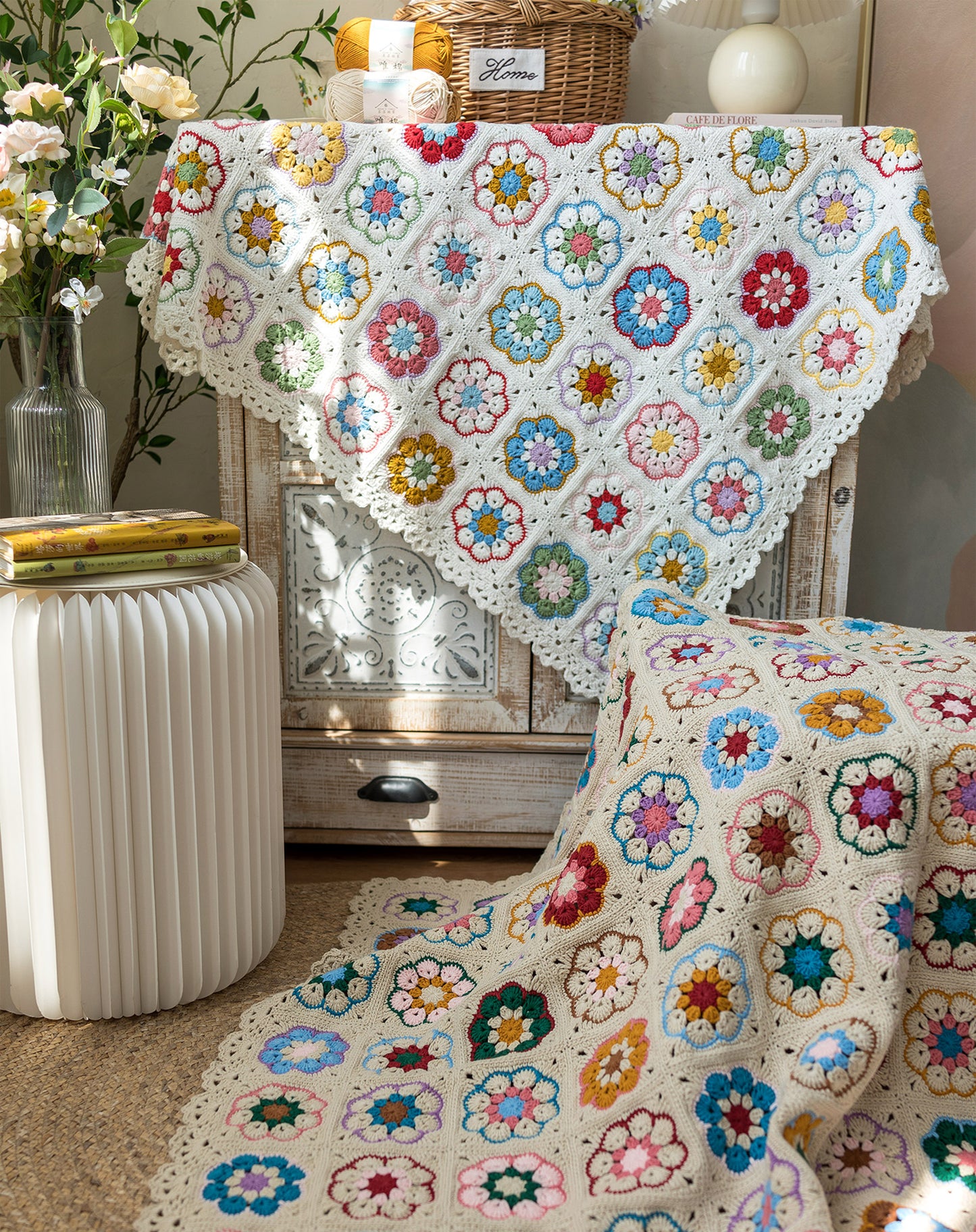 Garden Motif Blanket Crochet Kit
