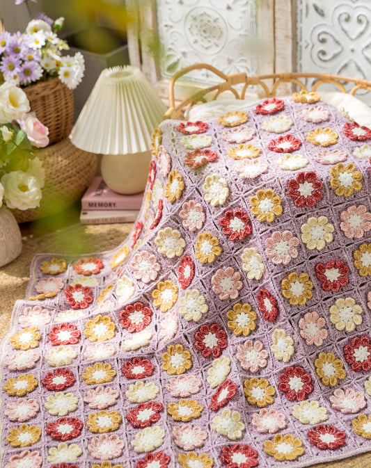 Daisy Motif Blanket Crochet Pattern