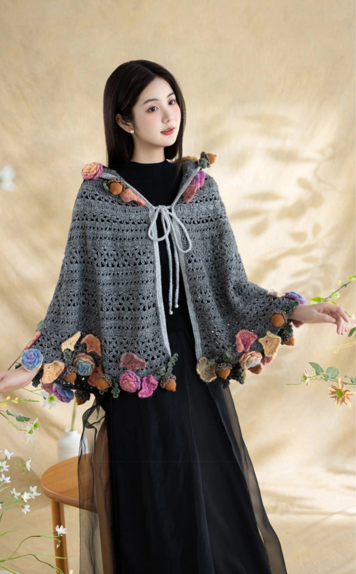 Autumn Harvest Cape Crochet Pattern