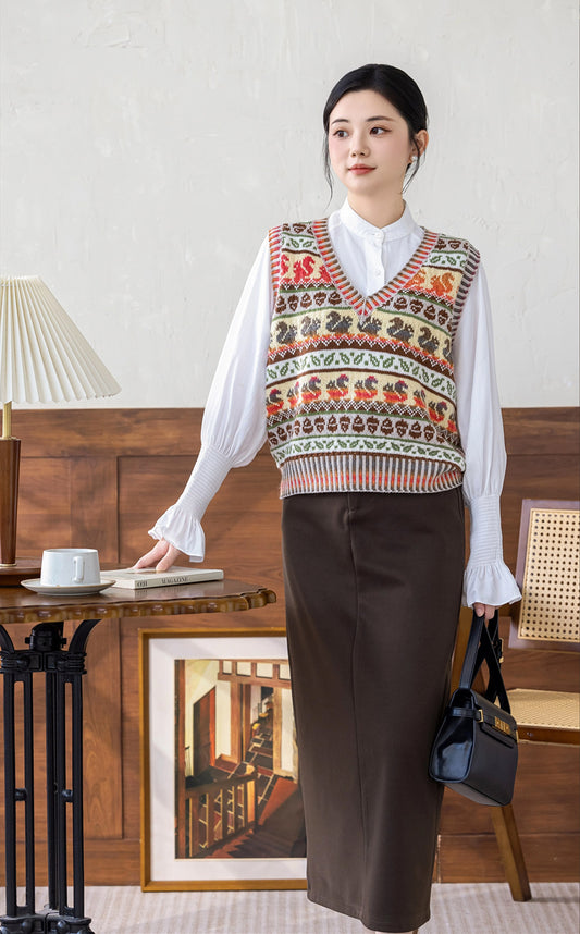 Squirrel Vest Knit Pattern