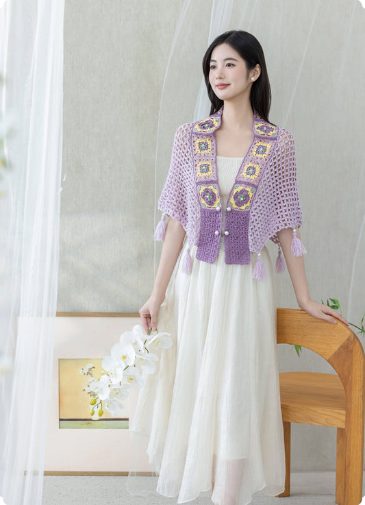 Dawn Whisper Shawl Crochet Kit