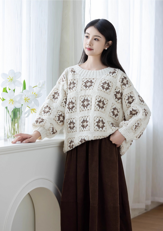 Cream Pullover Crochet Pattern
