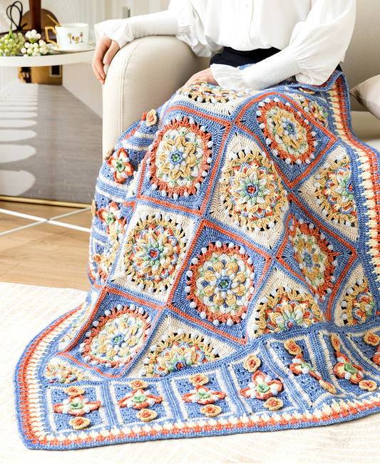 Florence Floral Blanket Crochet Pattern