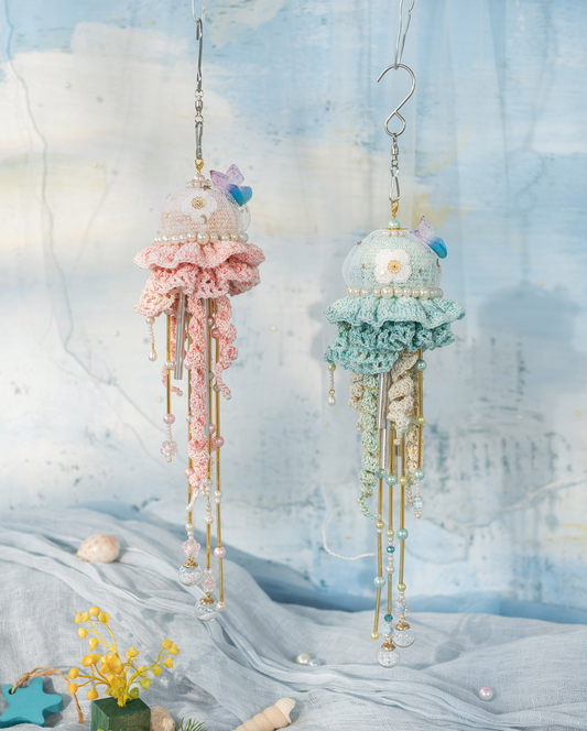 Jellyfish Wind-bell Crochet Yarn Kit