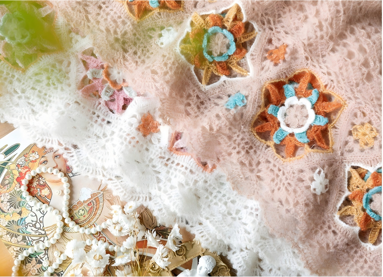 Mucha Mosaic Shawl Crochet Pattern