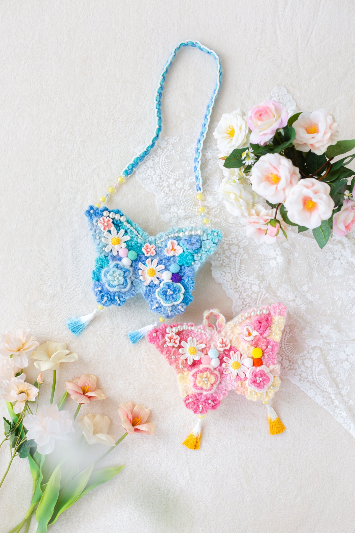 Butterfly Crossbody Bag Crochet Kit
