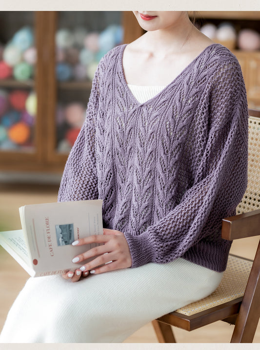 Shadow of Hibiscus Knit Pattern