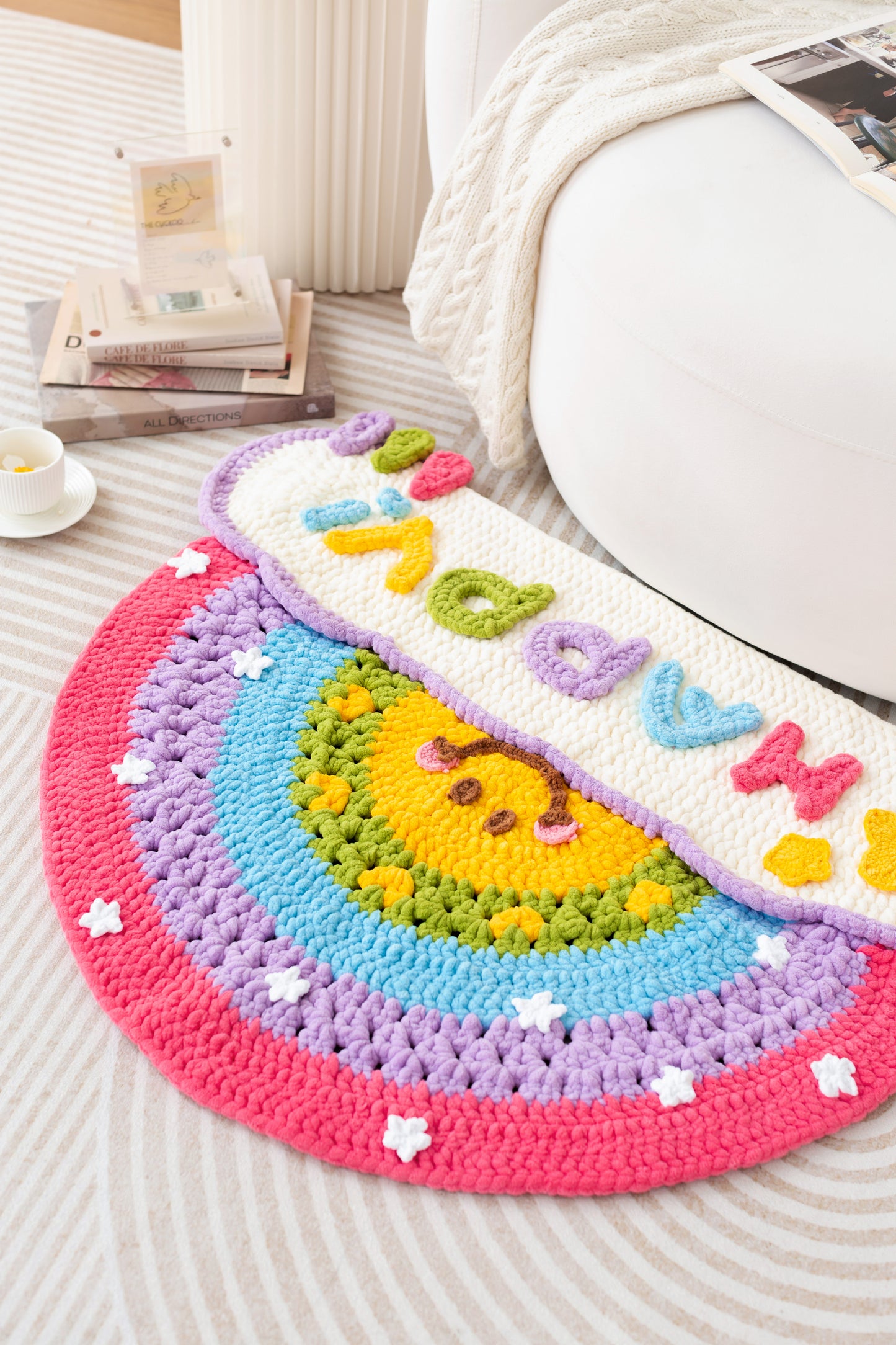 Rainbow Rug Crochet Pattern
