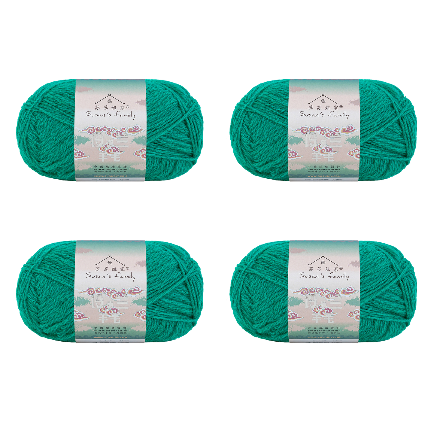 Shetland Wool Yarn 2 Packs 【US Warehouse】