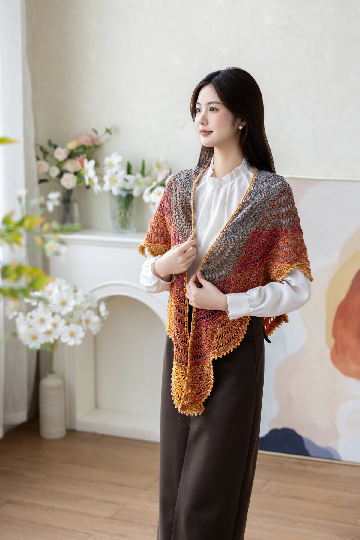 Waves Shawl Crochet Pattern