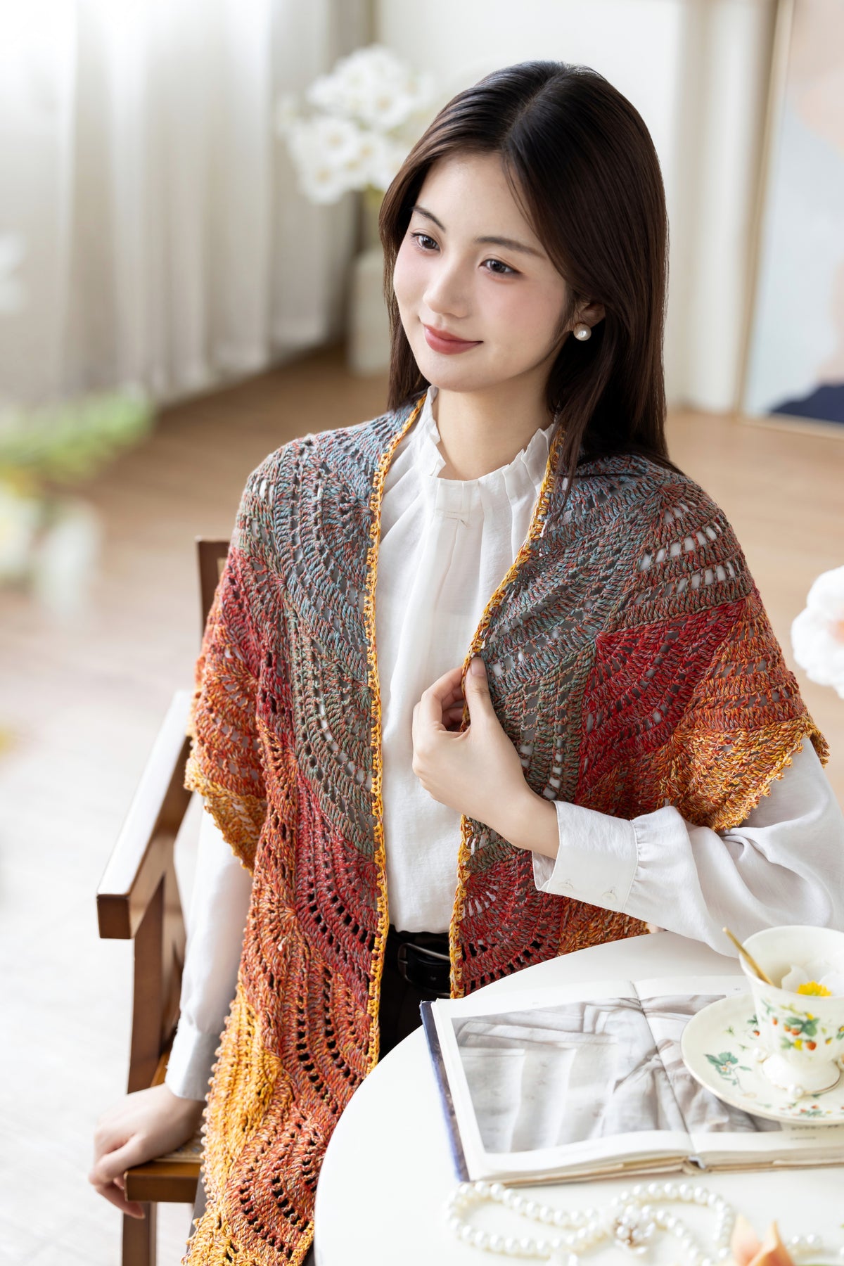 Waves Shawl Crochet Pattern