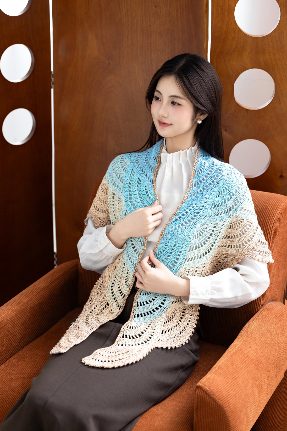 Waves Shawl Crochet Pattern