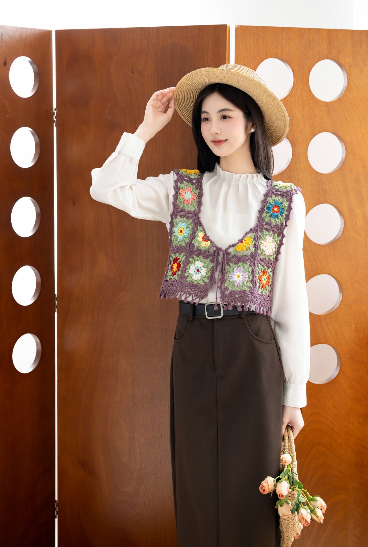 Gesang Blossom Vest Crochet Pattern