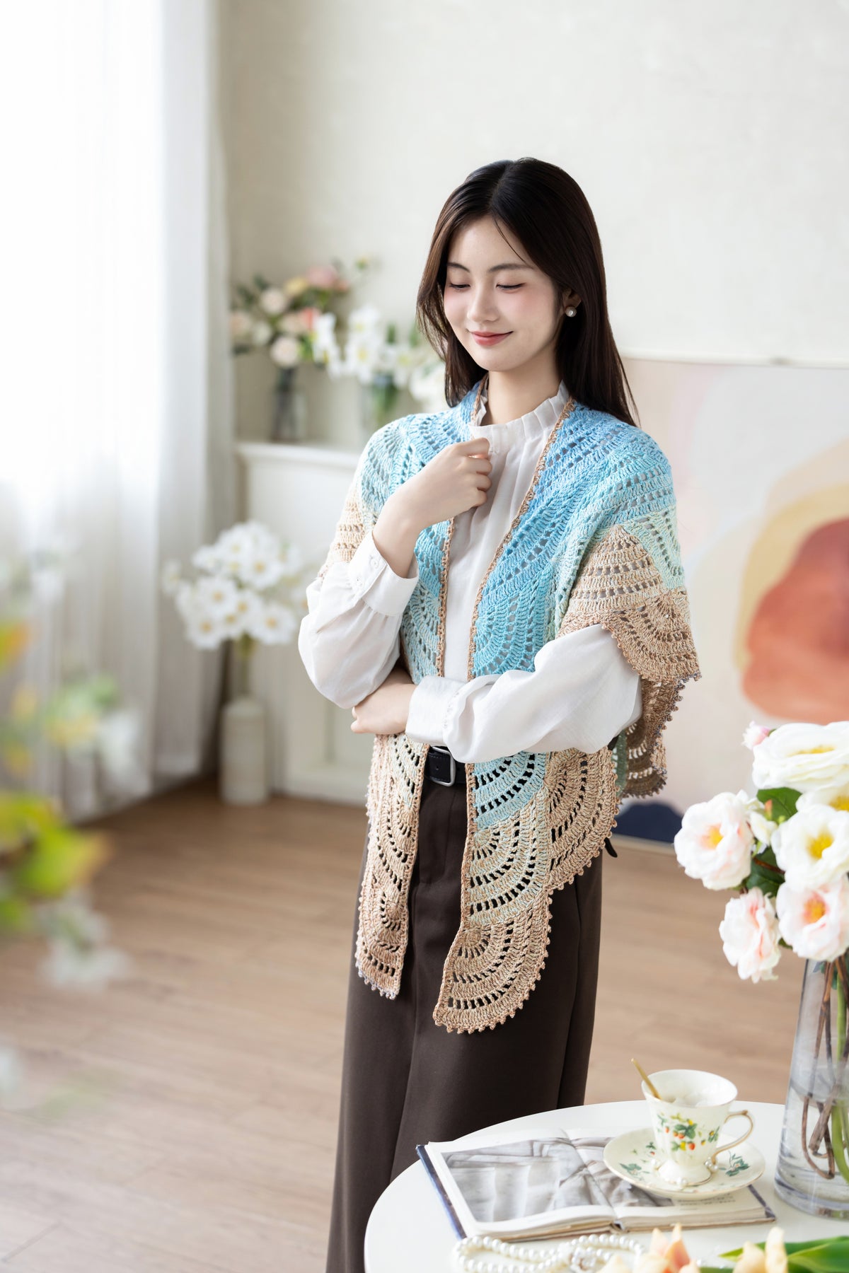 Waves Shawl Crochet Pattern