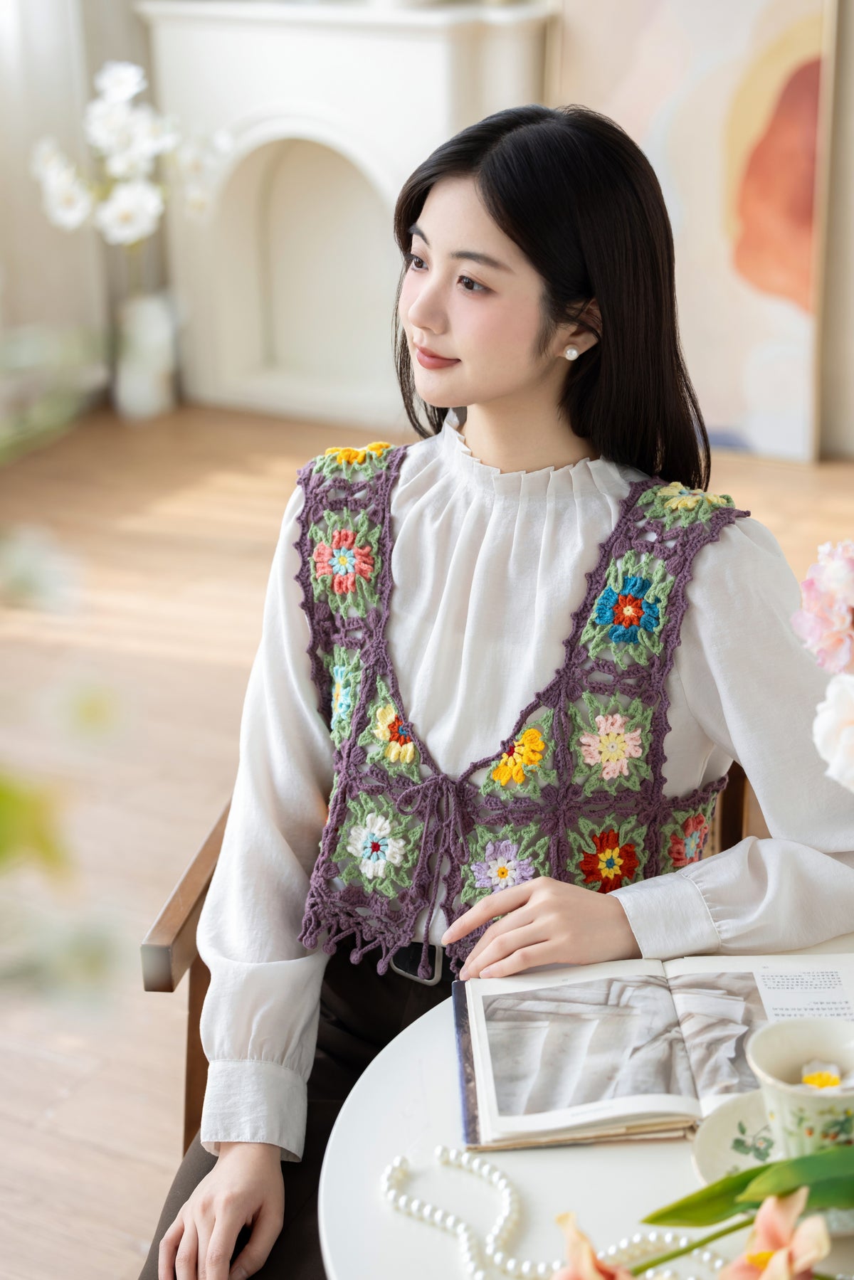 Gesang Blossom Vest Crochet Pattern