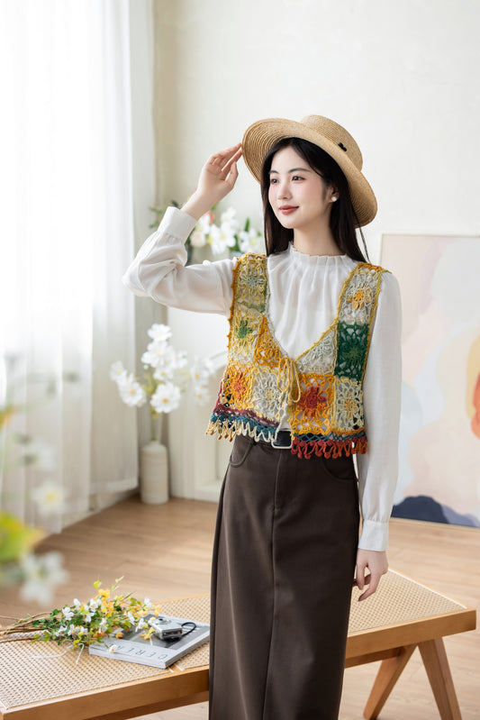 Gesang Blossom Vest Crochet Pattern