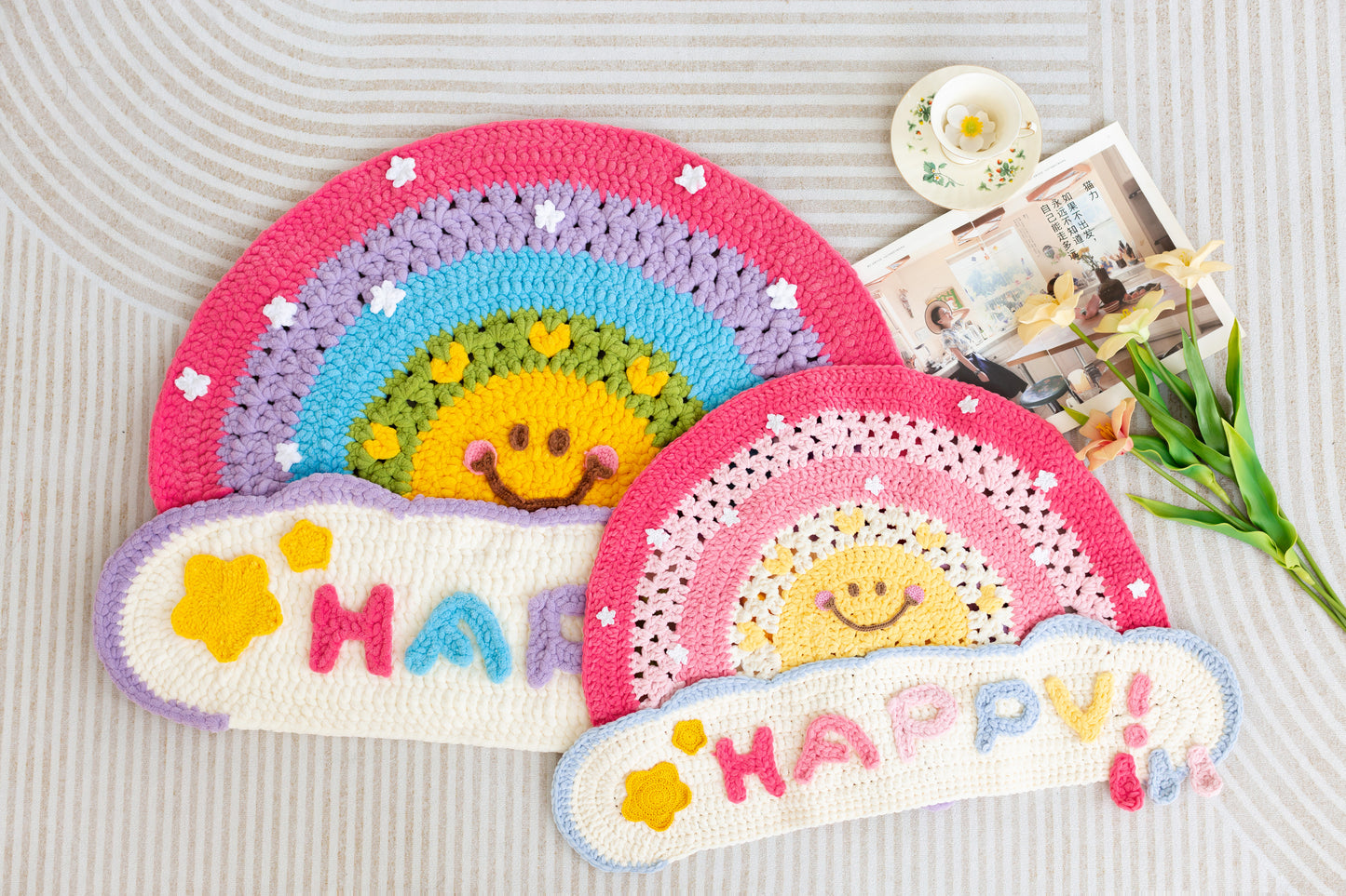 Rainbow Rug Crochet Pattern
