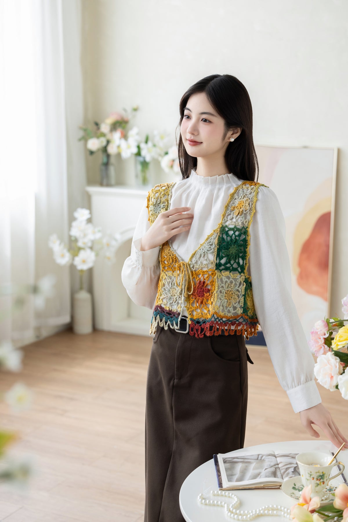 Gesang Blossom Vest Crochet Pattern