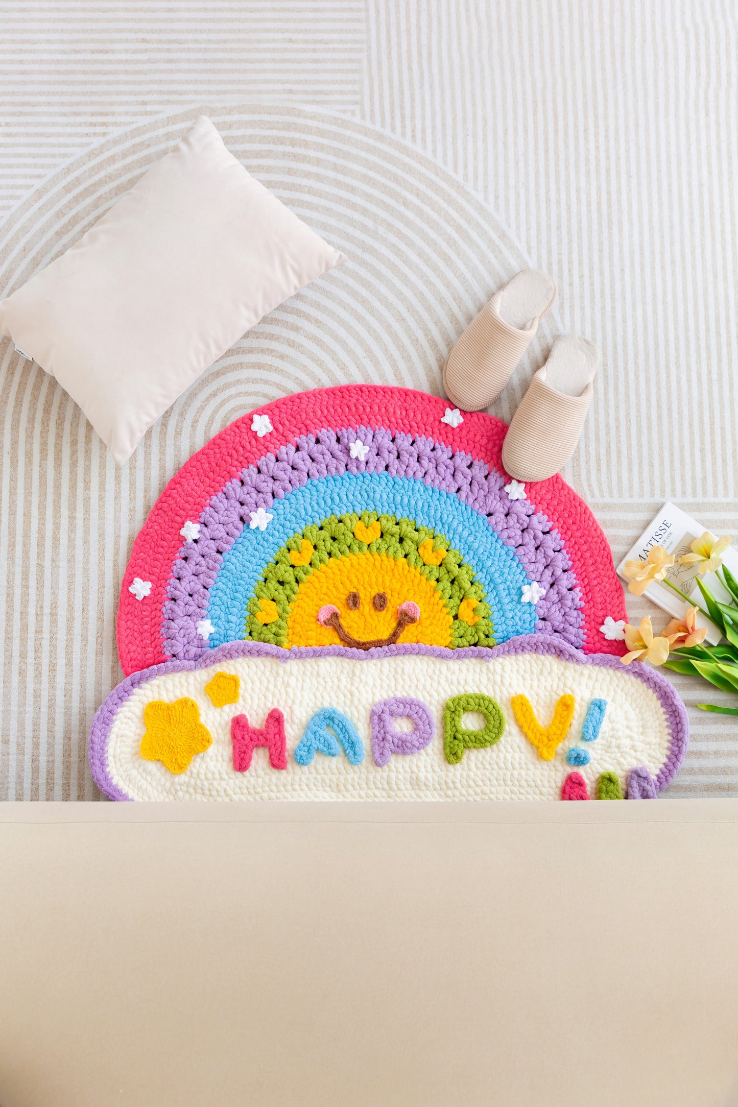 Rainbow Rug Crochet Pattern