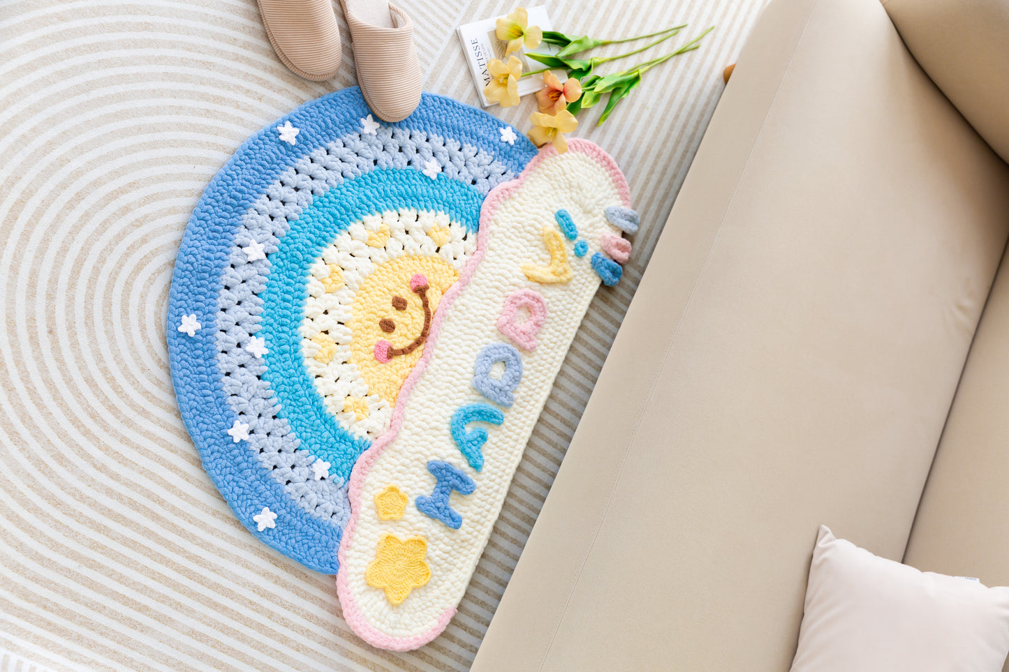 Rainbow Rug Crochet Pattern