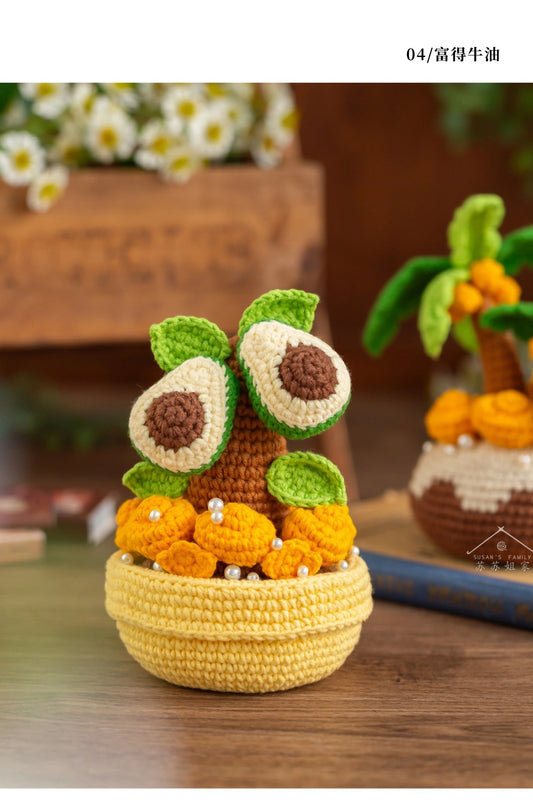 Fat Choy Plant Crochet Pattern