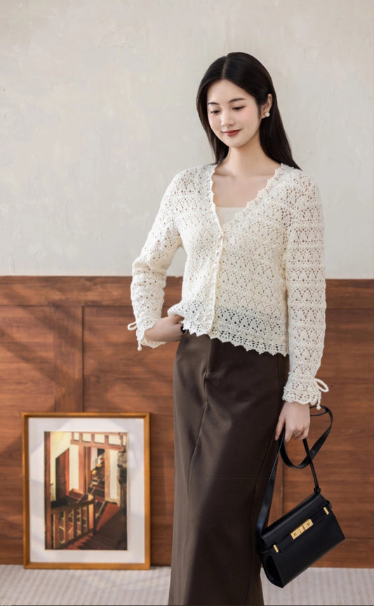 ComfortLace Cardigan Crochet Yarn Kit