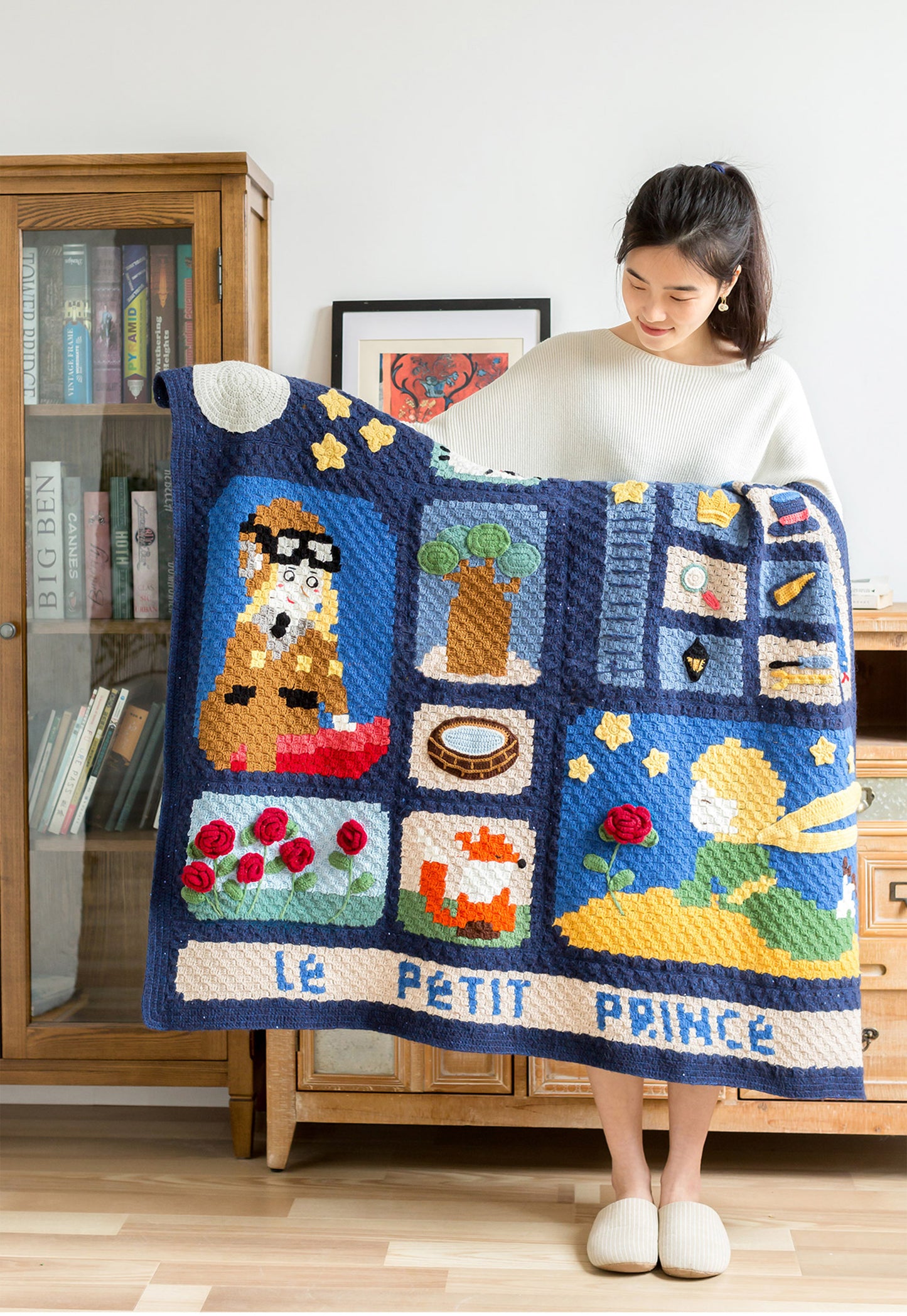 Little Prince Pixel Blanket | Crochet Chart Pattern | Limited Written Instructions | Video Tutorial Available