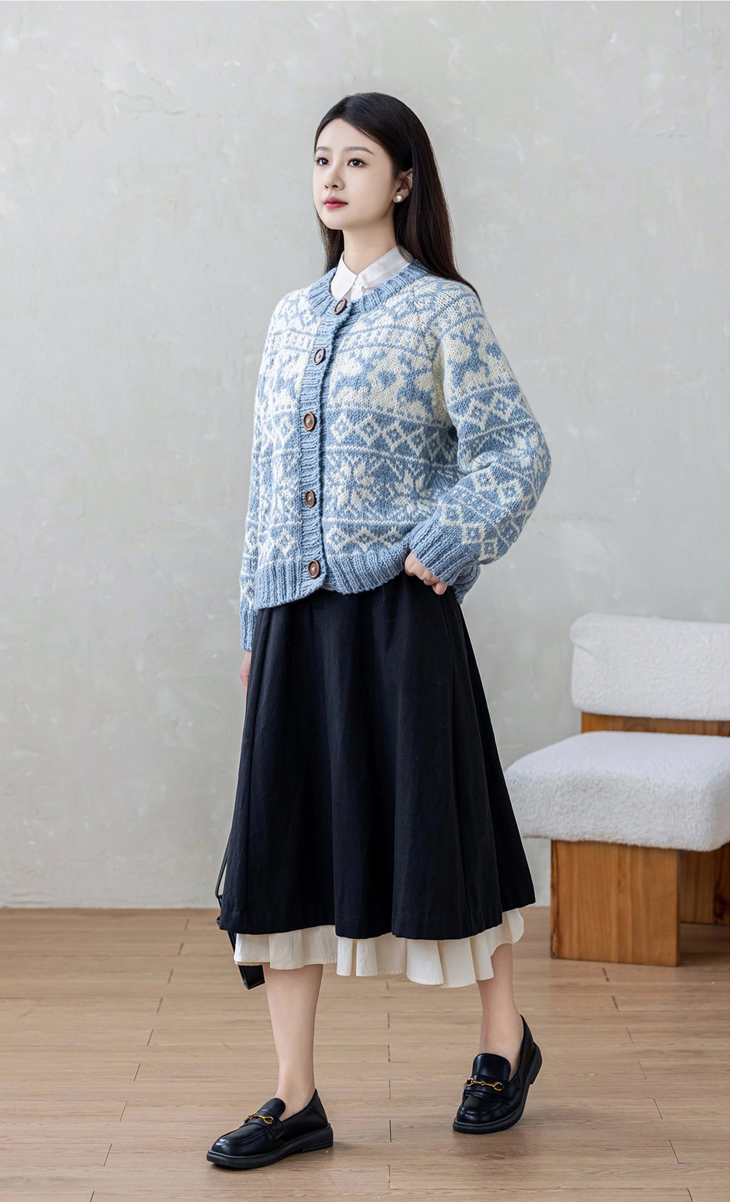 Snowfield Cardigan Knit Kit