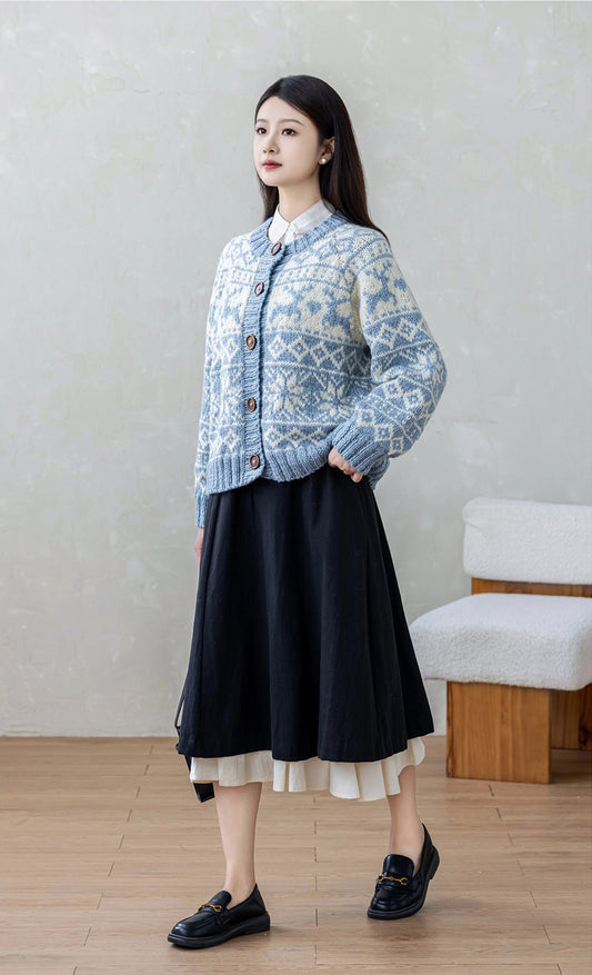 Snowfield Cardigan Knit Kit