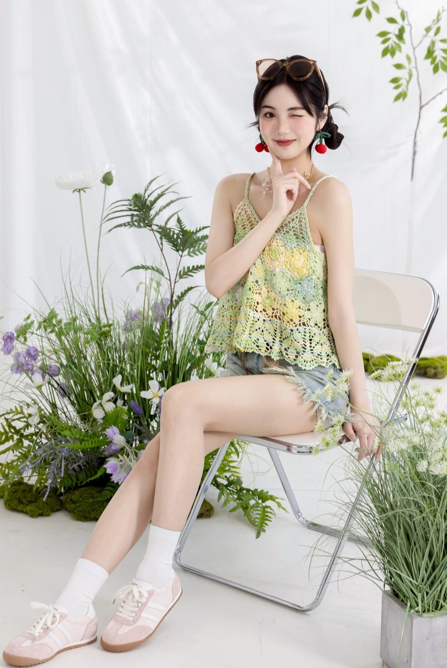 Flower and Leaf Crochet Kit