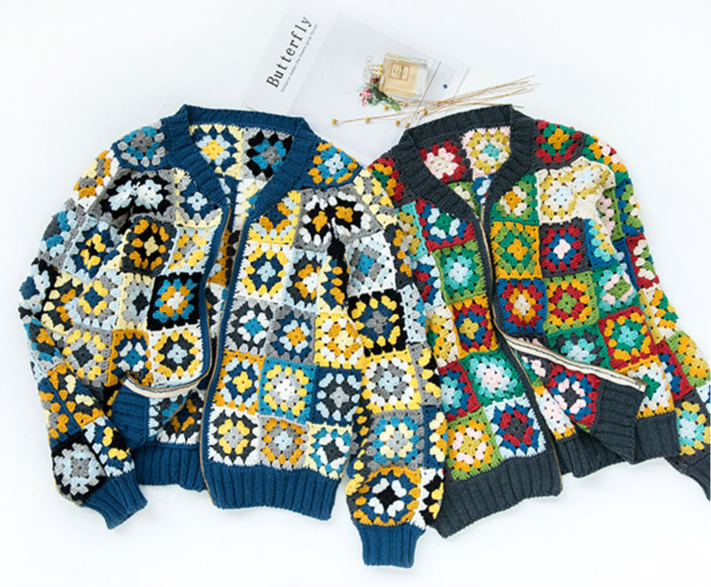 Granny Square Jacket Crochet Pattern
