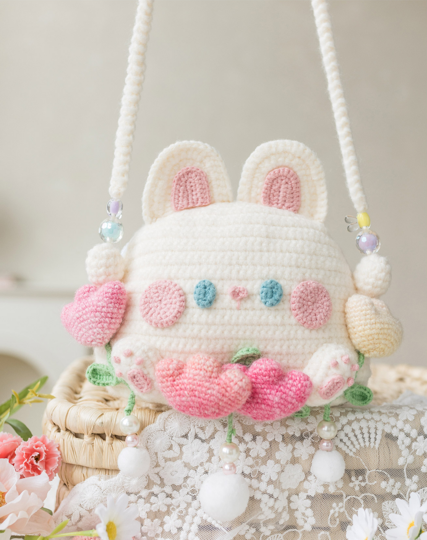 Cutie Flower Bag Digital Crochet Pattern
