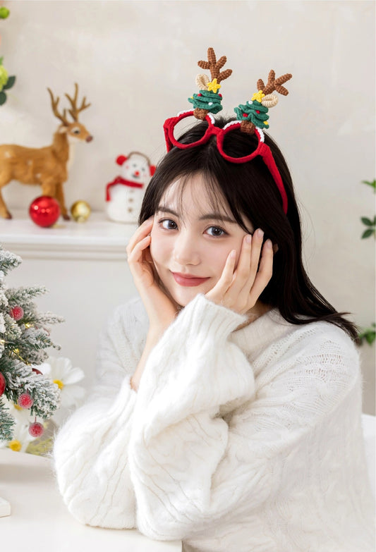 Antler Christmas Glasses Crochet Kit