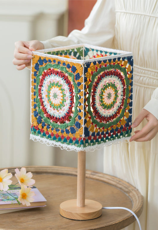 【Pre-sale】Granny Square Lampshade Pre-sale of Finished Custom Product