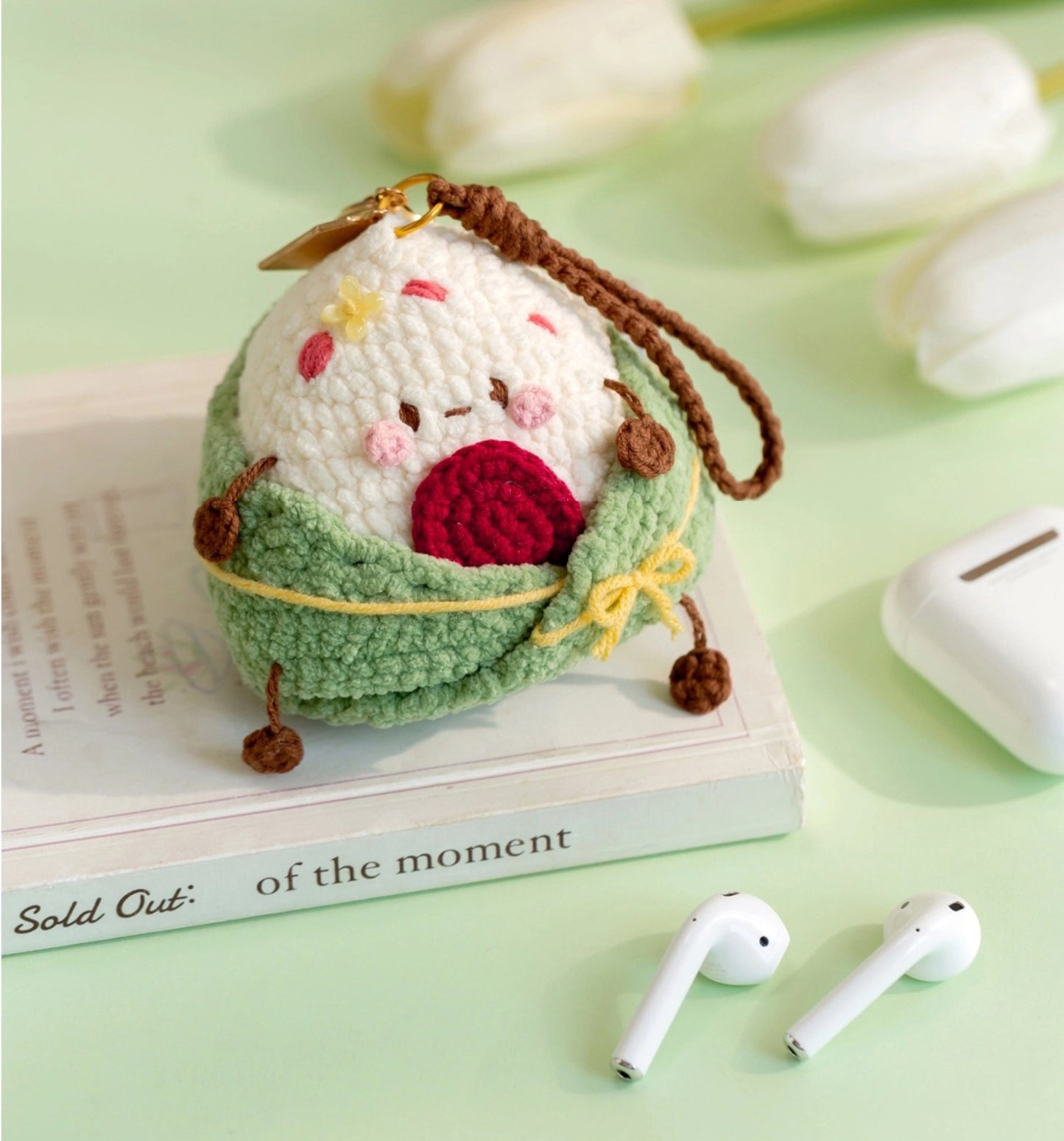 Zongzi Earphone Case Crochet Pattern