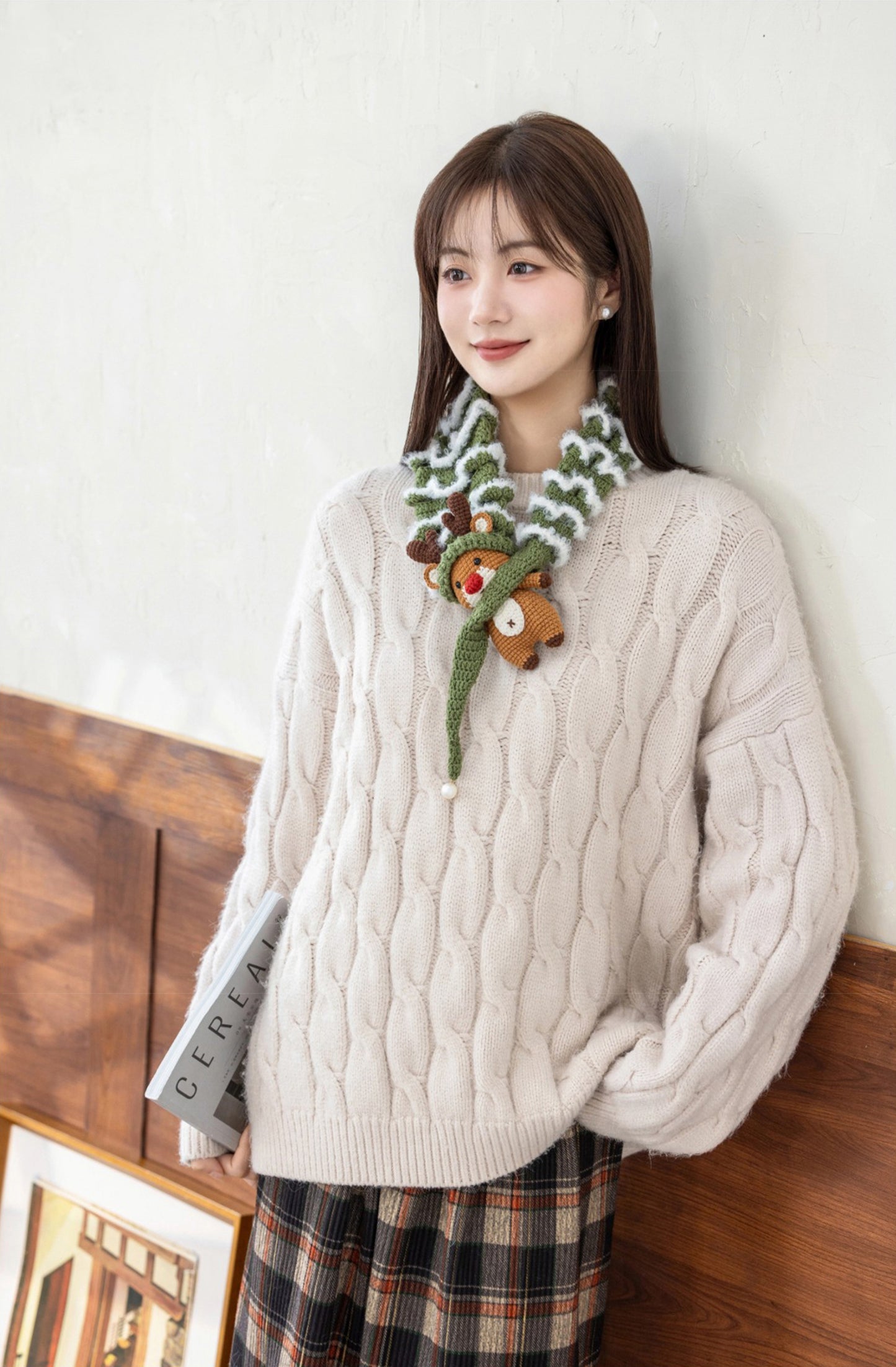 Christmas Tree Scarf Crochet Kit