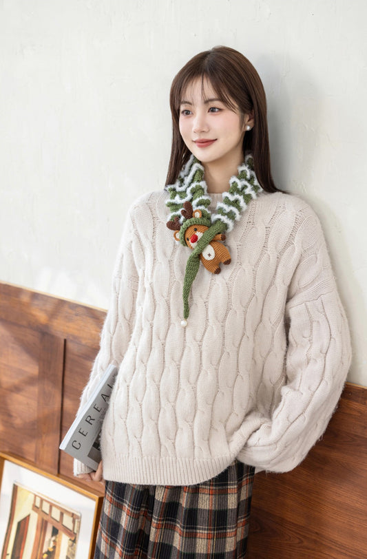 Christmas Tree Scarf Crochet Kit