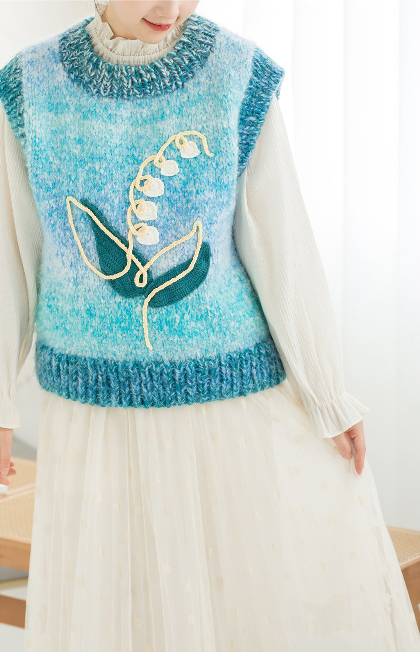 Tulip Lily Vest Knit Yarn Kit