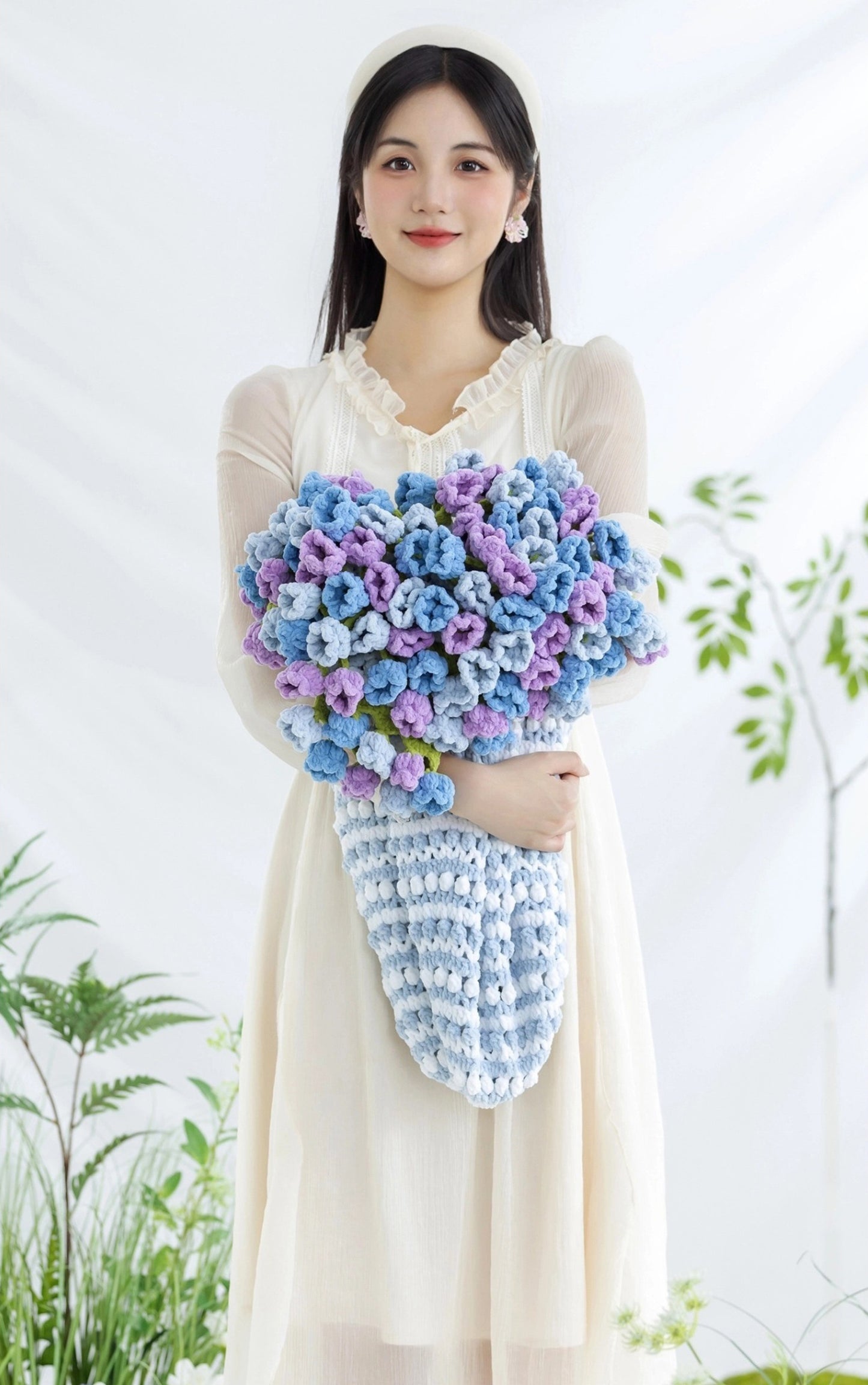 Colorful Bouquet Blanket Crochet Pattern