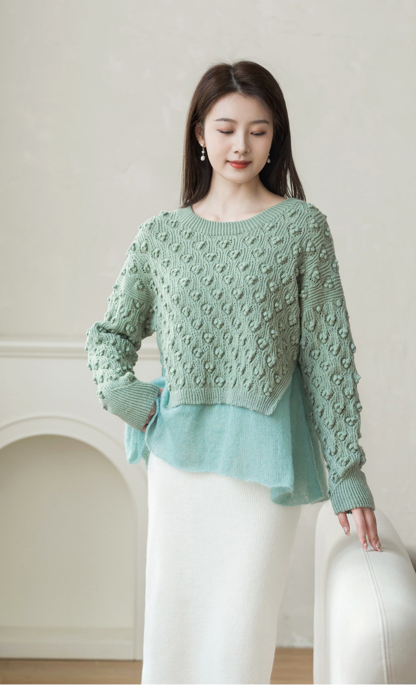 Berry Layered-look Sweater Knit Kit