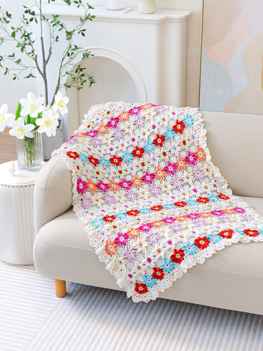 Floral Nest Blanket Crochet Pattern