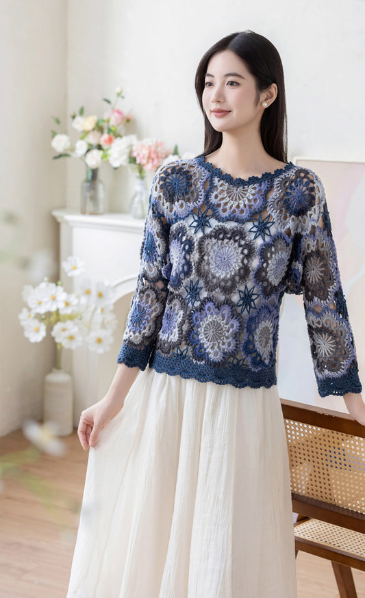 Yanko Pullover Crochet Kit