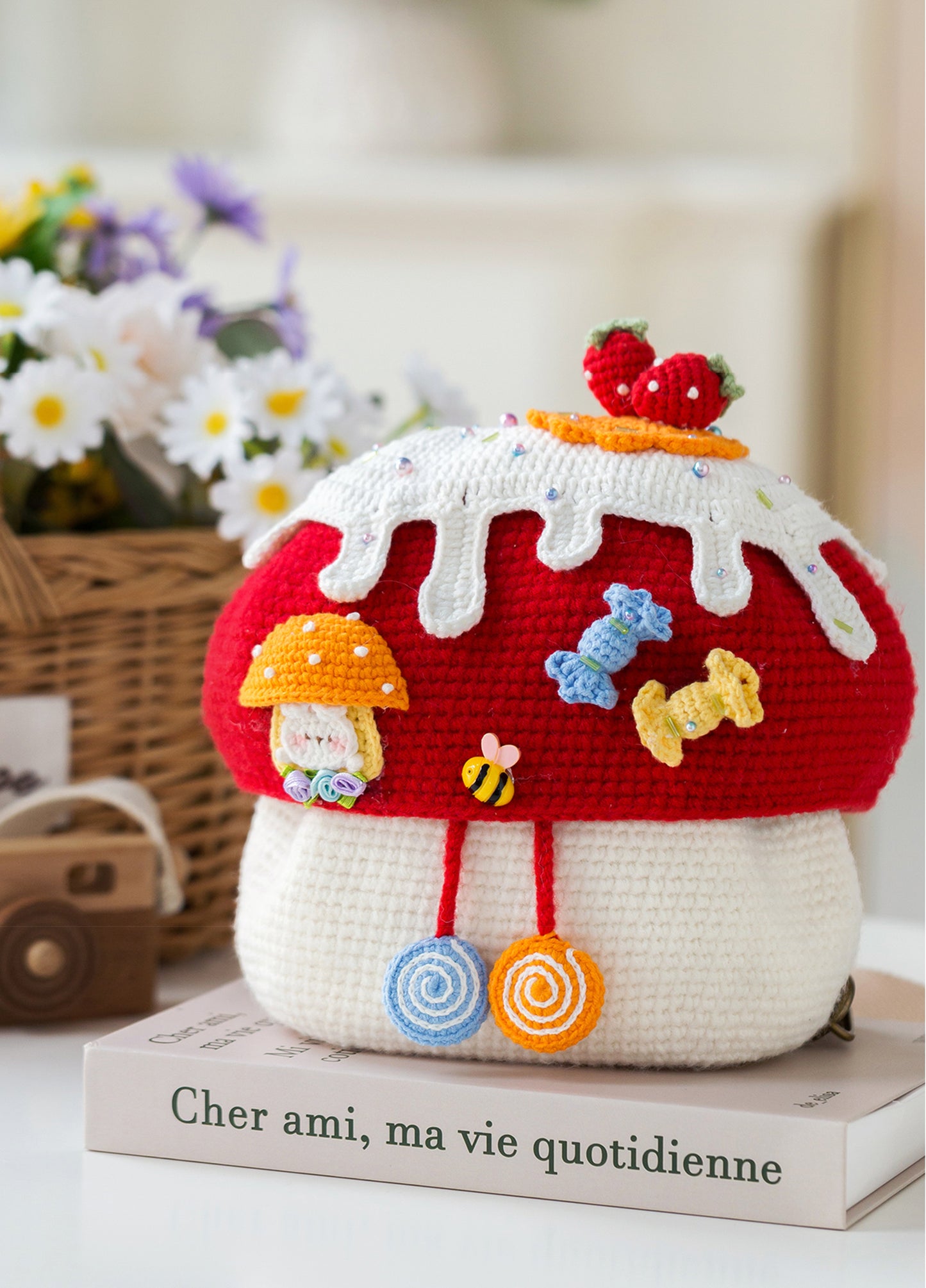 Mushroom House Backpack Crochet Pattern