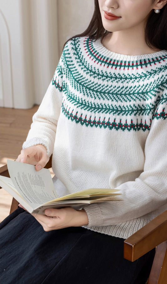 Merry Christmas Yoke Knit Kit